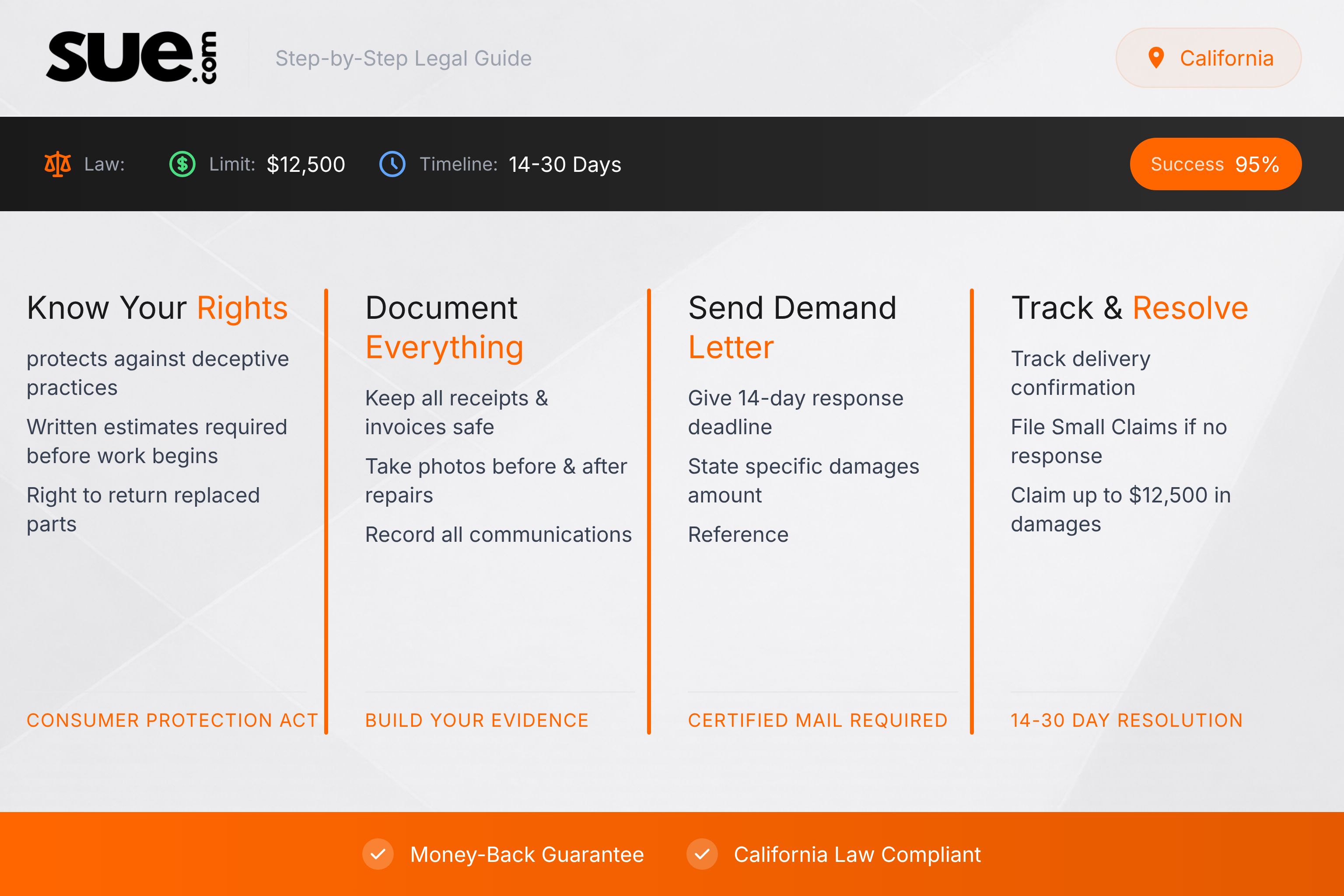 California Legal Guide Infographic