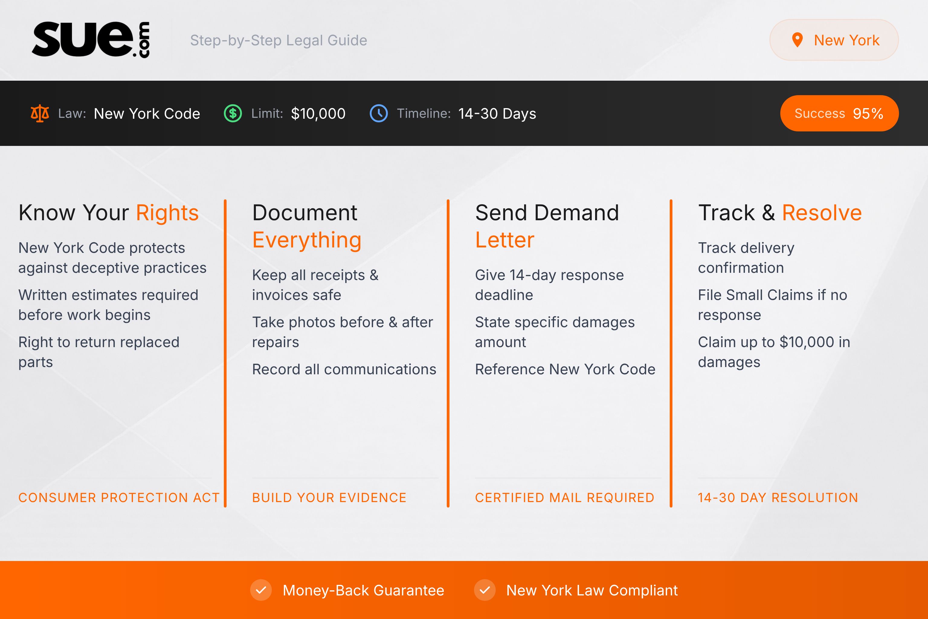 New York small claims court - New York Infographic